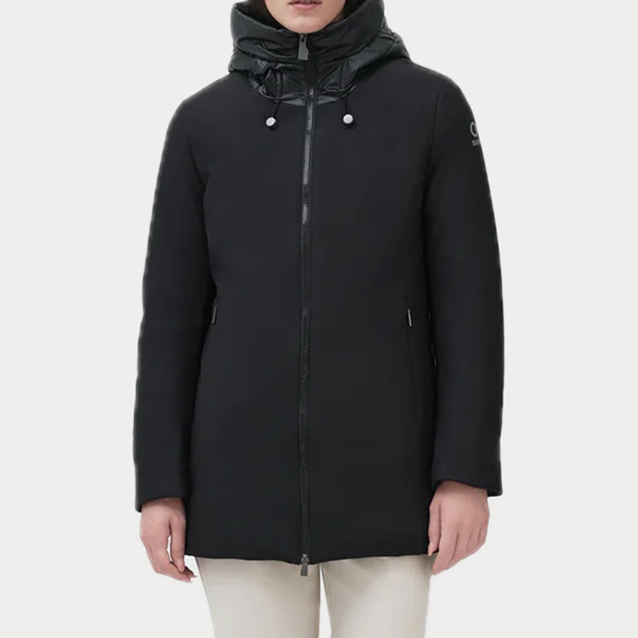 SUNS BOARDS GIUBBOTTO DONNA NERO CON CAPPUCCIO – Mille di Zemas