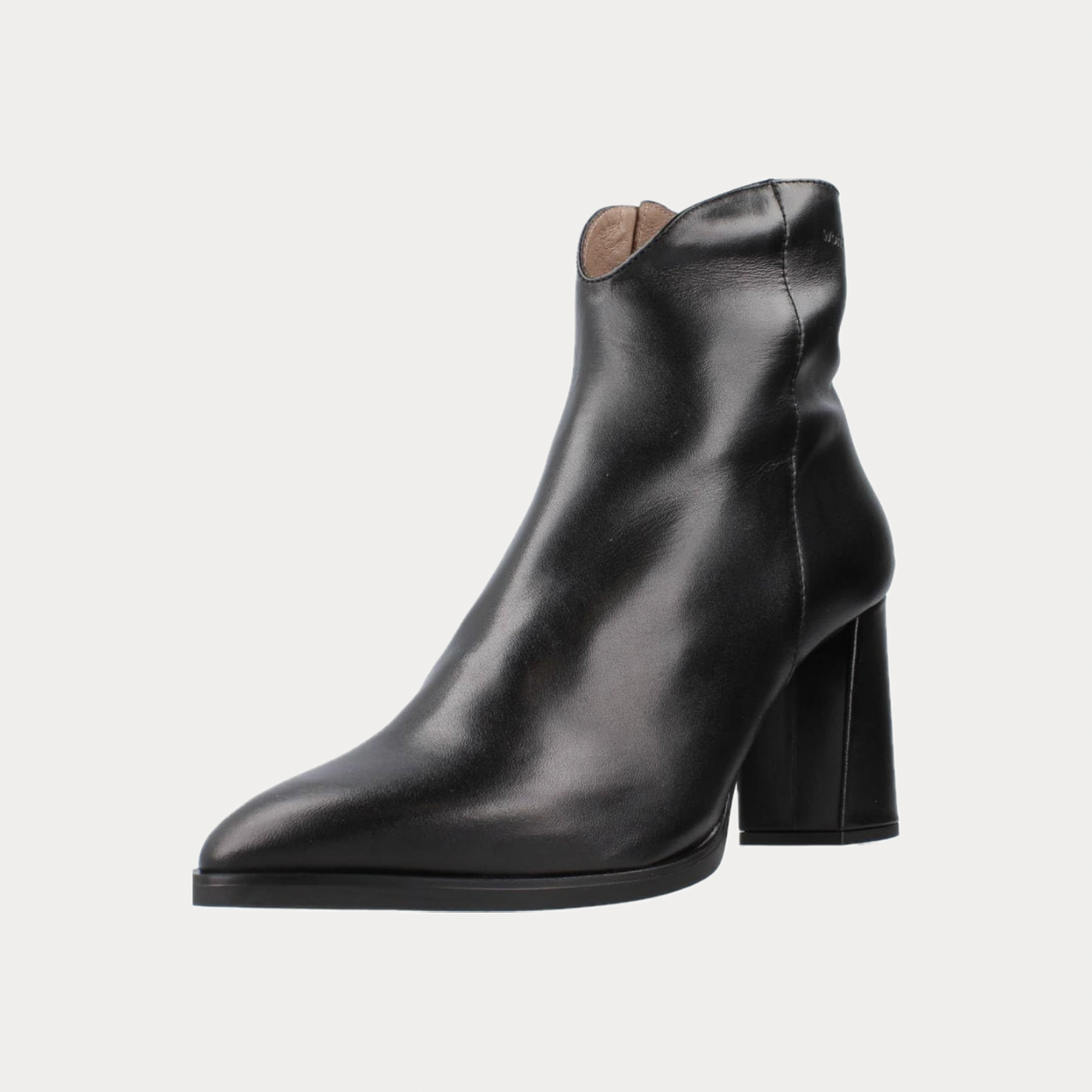 WONDERS - STIVALE DONNA NERO A PUNTA CON SCOLLO A V