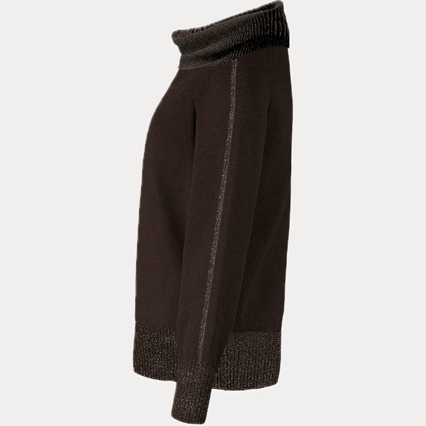 D.EXTERIOR - MAGLIA DONNA MORO OVERSIZE REVERSIBILE
