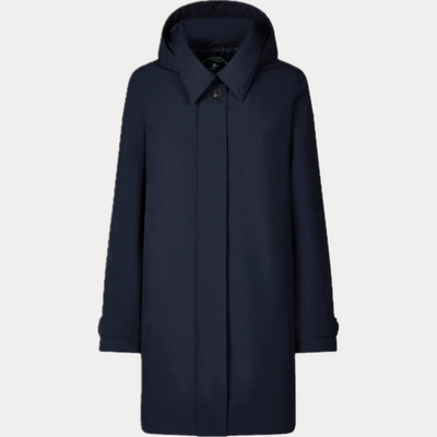 SAVE THE DUCK - IMPERMEABILE DONNA BLU 3/4