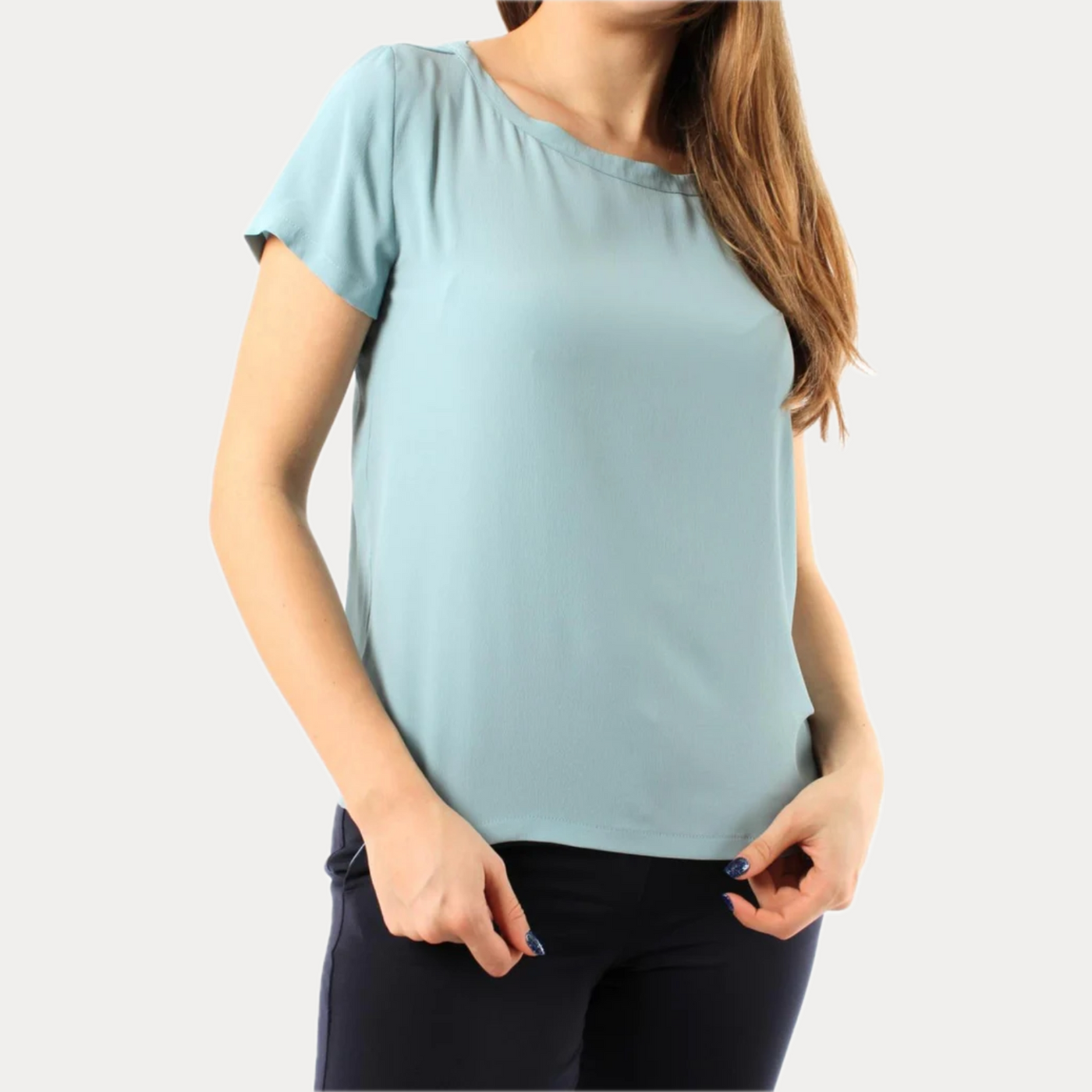 EMME MARELLA - MAGLIA DONNA CARTA DA ZUCCHERO MEZZA MANICA MORBIDA