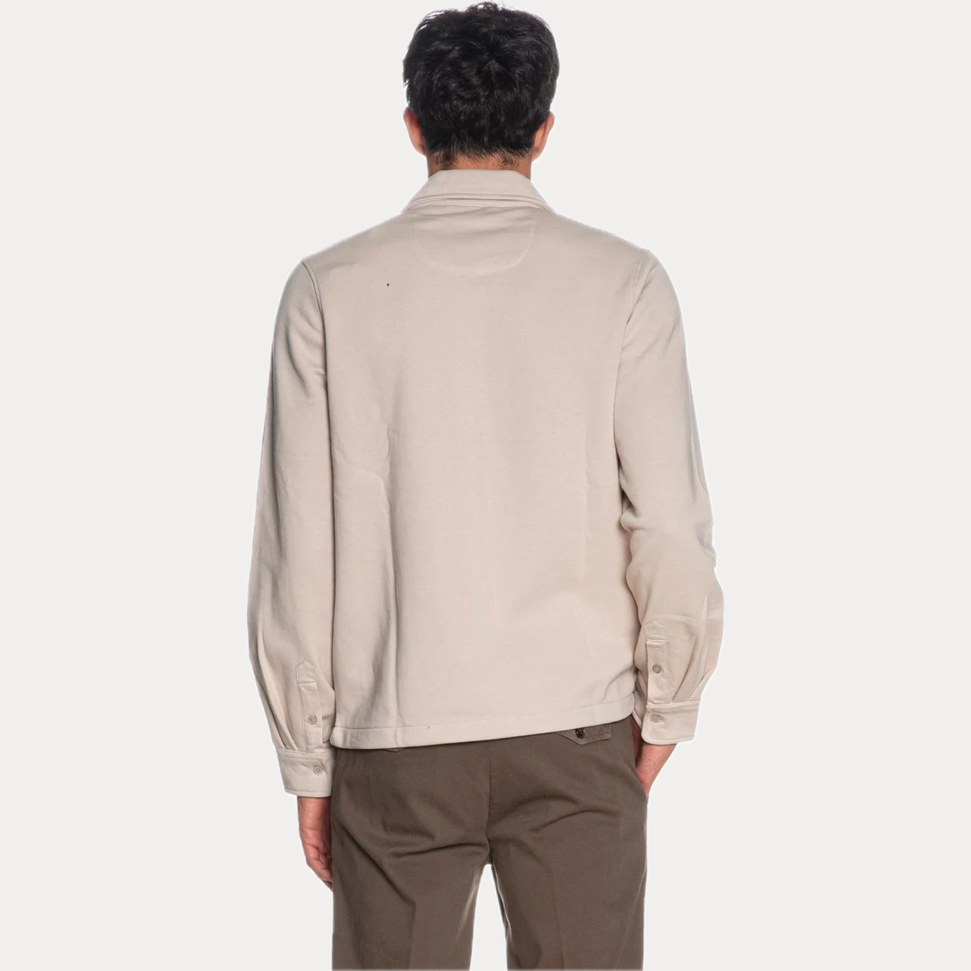 MARK UP - FELPA UOMO BEIGE CON TASCHE FRONTALI E ZIP