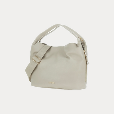 LIUJO - BORSA DONNA BEIGE A MANO CON TRACOLLA REMOVIBILE