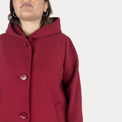 GAIA LIFE - CAPPOTTO TRE QUARTI CON CAPPUCCIO