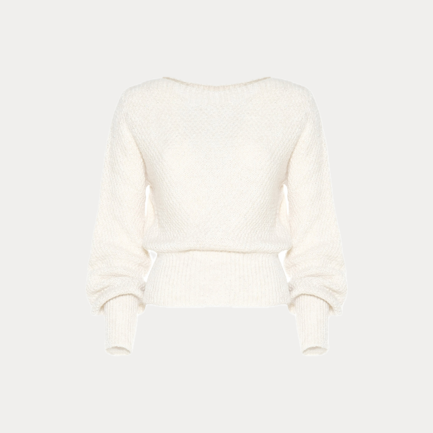 SOALLURE - MAGLIA DONNA PANNA IN PUNTO RISO MISTO LANA