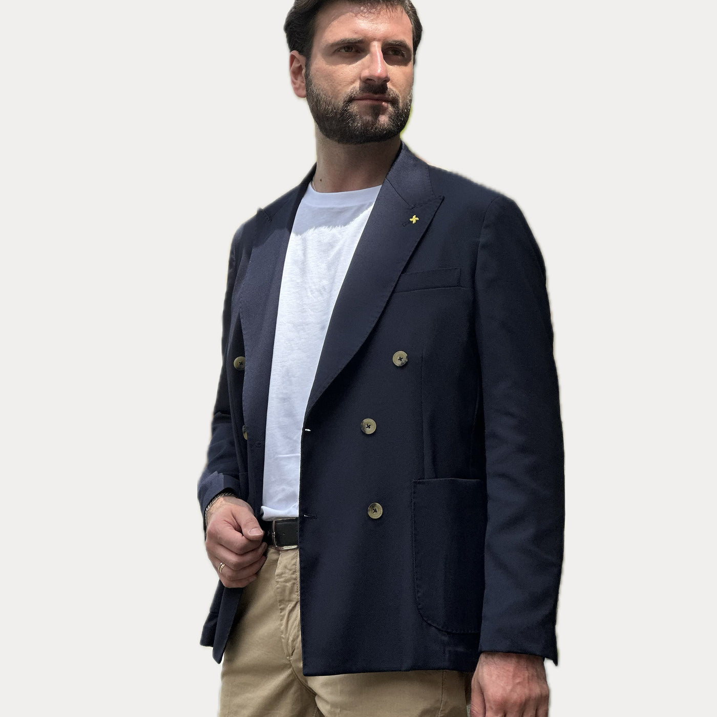 ALESSANDRO GILLES - giacca doppiopetto blu