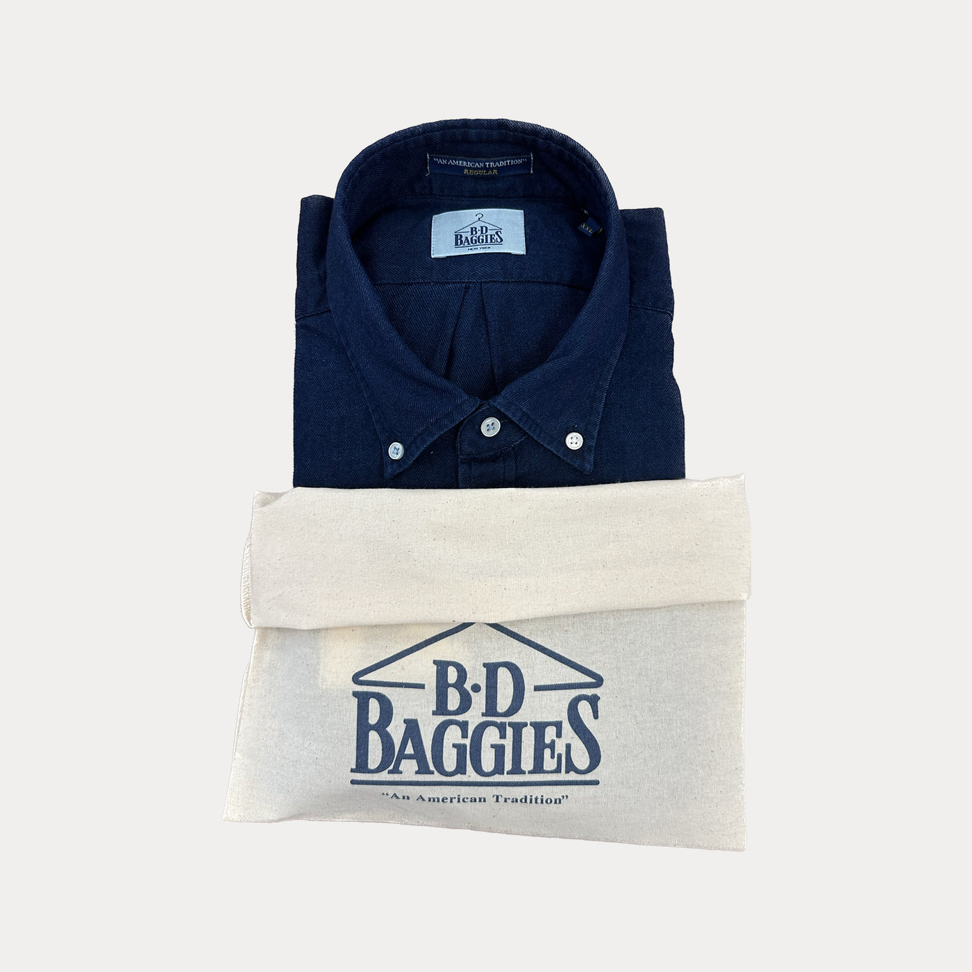 BD BAGGIES - CAMICIA BUTTON DOWN BLU