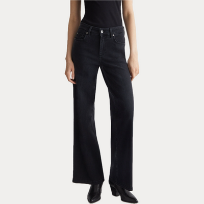 LIUJO - JEANS DONNA NERO BOTTOM UP