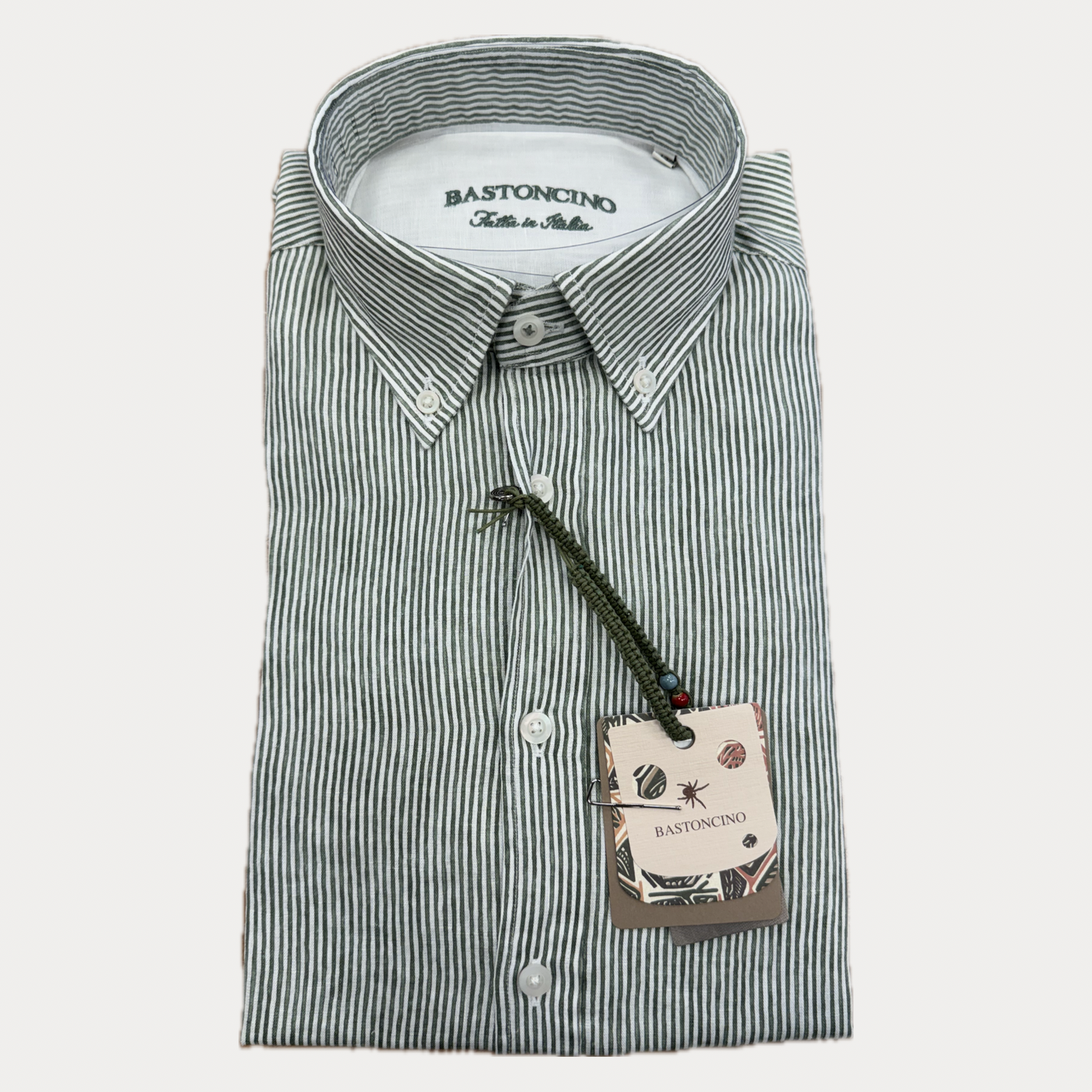 BASTONCINO - CAMICIA BUTTON DOWN LINO