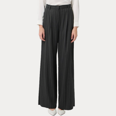 EMME MARELLA - PANTALONE DONNA GRIGIO PALAZZO QUORUM