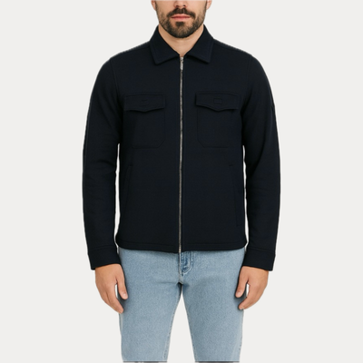 MARK UP - FELPA UOMO BLU CON TASCHE FRONTALI E ZIP