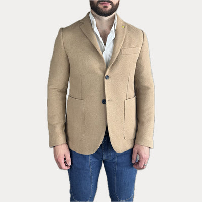 ALESSANDRO GILLES - GIACCA MONOPETTO BEIGE