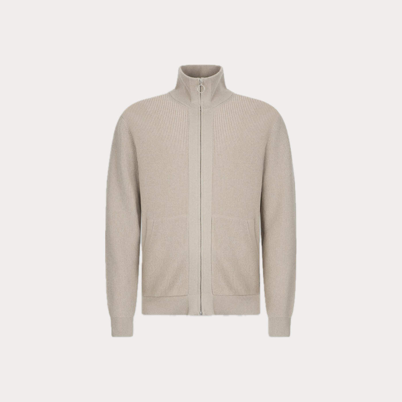 LIUJO - CARDIGAN UOMO BEIGE IN LANA E CASHMERE