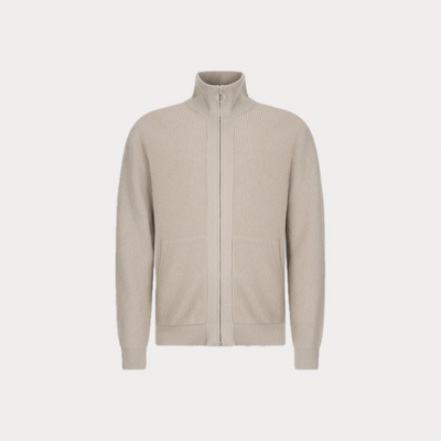 LIUJO - CARDIGAN UOMO BEIGE IN LANA E CASHMERE