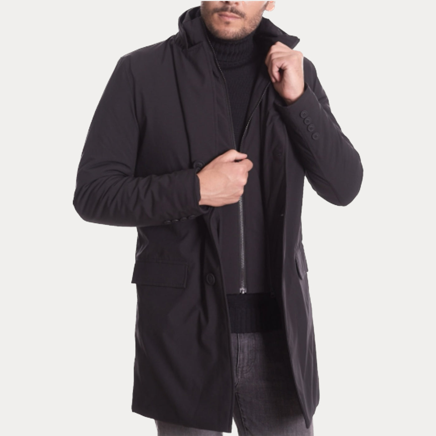 SAVE THE DUCK - TRENCH UOMO IN NYLON