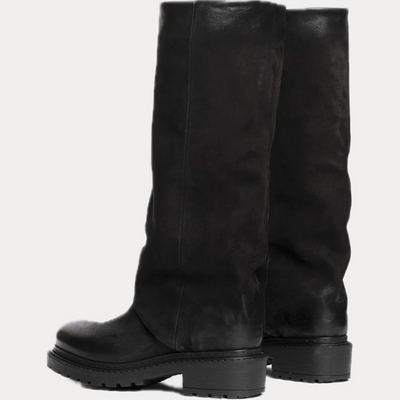 METISSE - BIKER DONNA NERO IN NABUK