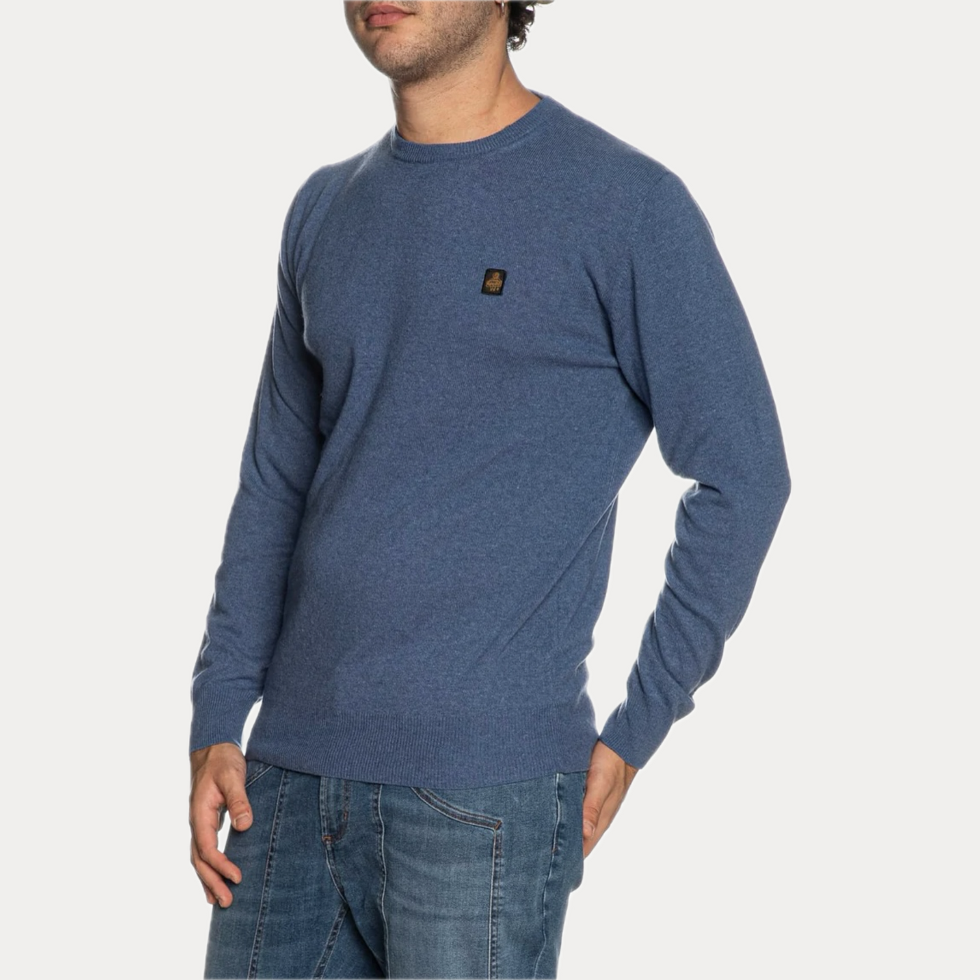 REFRIGIWEAR - PULLOVER UOMO FIORDALISO MELANGE MISTO CASHMERE
