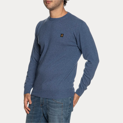 REFRIGIWEAR - PULLOVER UOMO FIORDALISO MELANGE MISTO CASHMERE