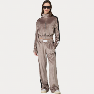 HINNOMINATE - FELPA DONNA FANGO IN CINIGLIA  CON ZIP