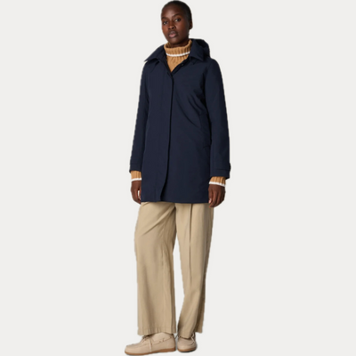 SAVE THE DUCK - IMPERMEABILE DONNA BLU 3/4