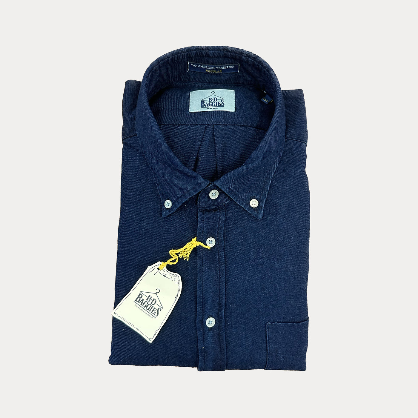 BD BAGGIES - CAMICIA BUTTON DOWN BLU