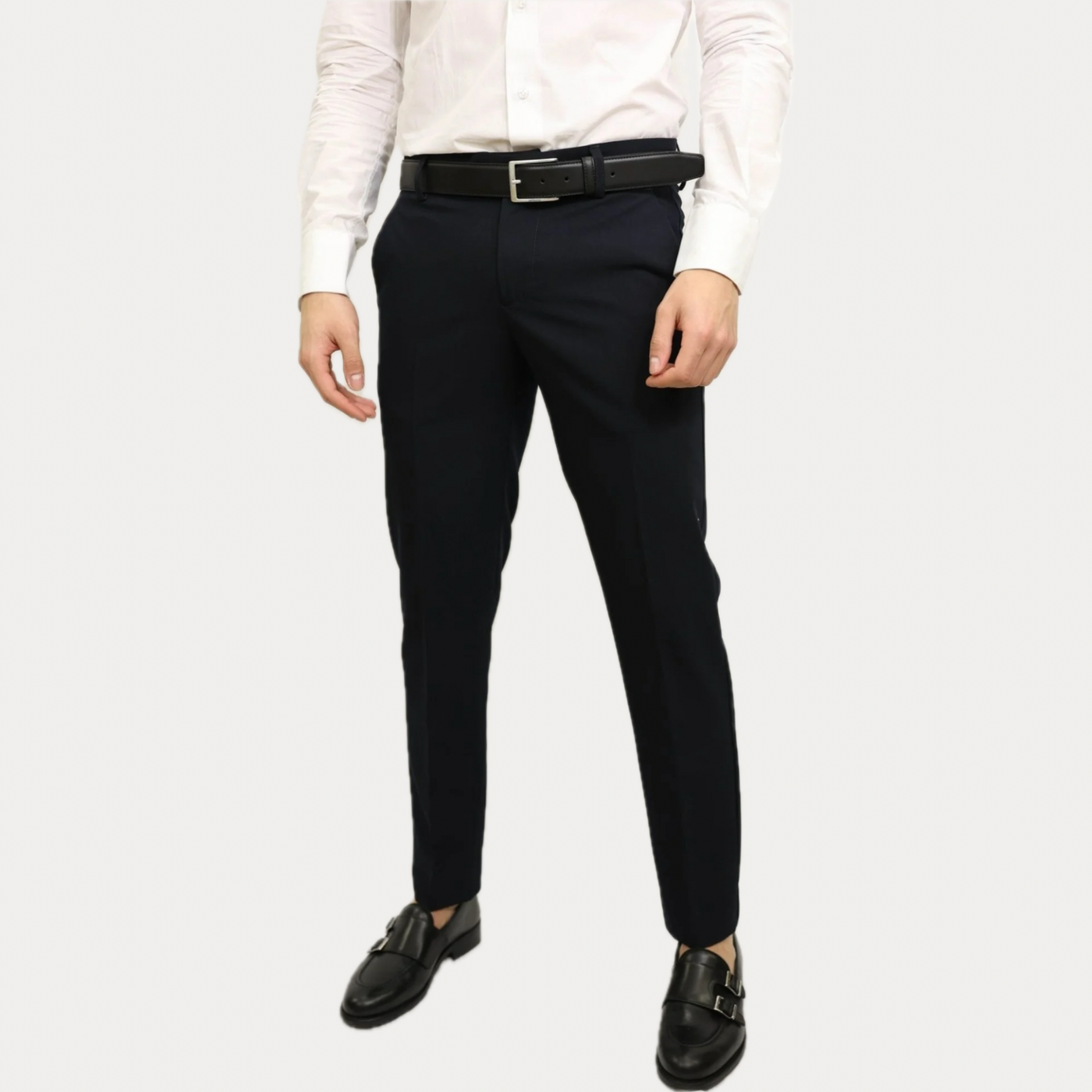 BHARNABA - ABITO UOMO BLU CON BOTTONE METALLICO