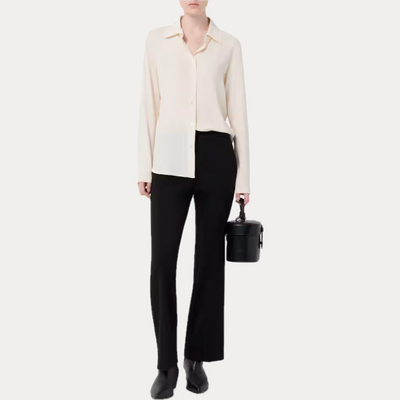 EMME MARELLA - PANTALONE DONNA NERO FLARE TROMBETTA
