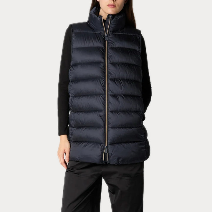 Gilet Trapuntato Imbottito Invernale Da Donna &ndash; Con Cerniera E Frange &ndash; Nero, Blu, Marrone, Rosa, Cachi (Taglie Forti)
