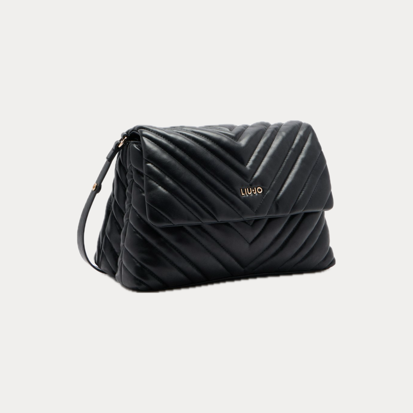LIUJO - BORSA DONNA NERA HOBO MEDIA MATELASSÈ