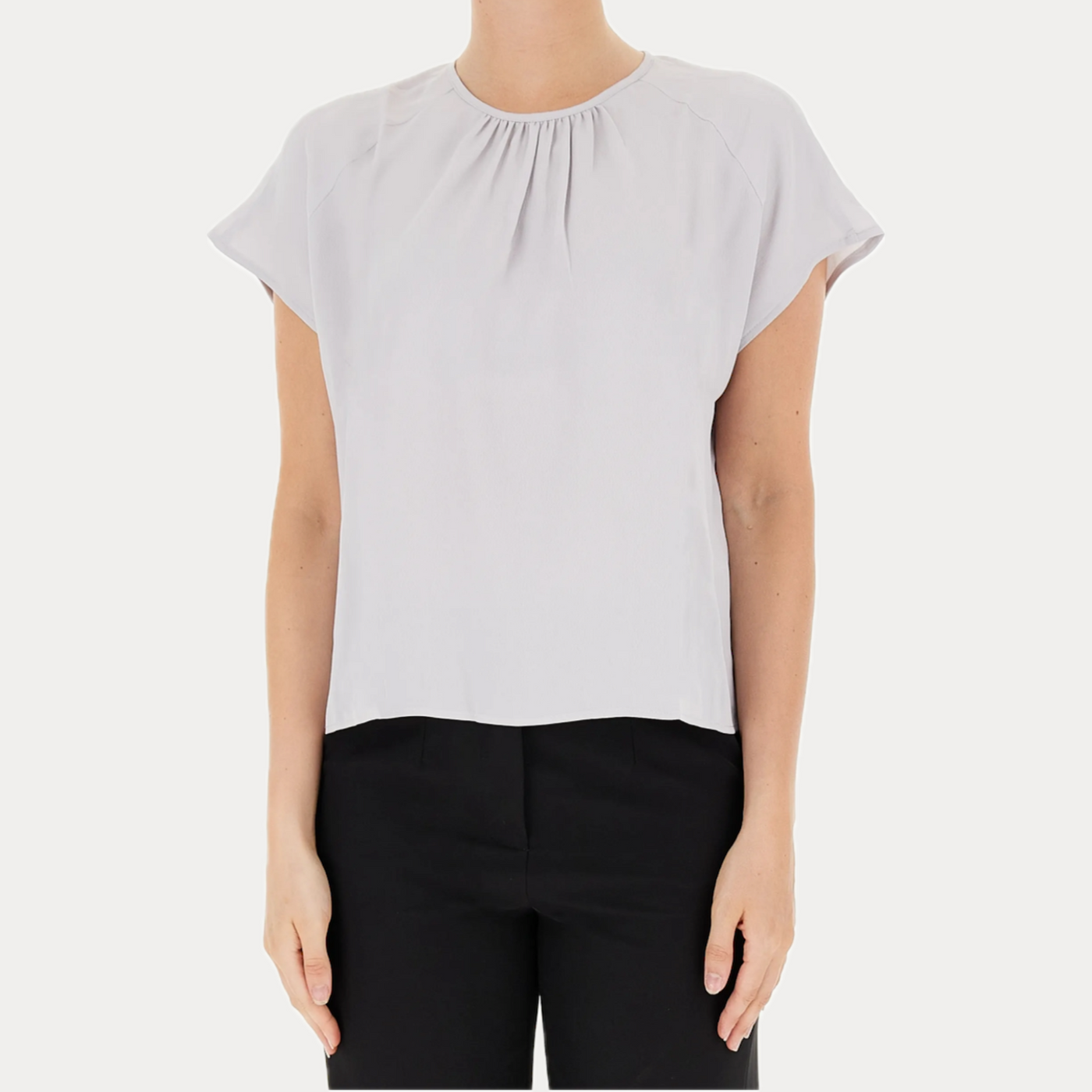 EMME MARELLA - BLUSA GIROCOLLO MANICA AD ALETTA