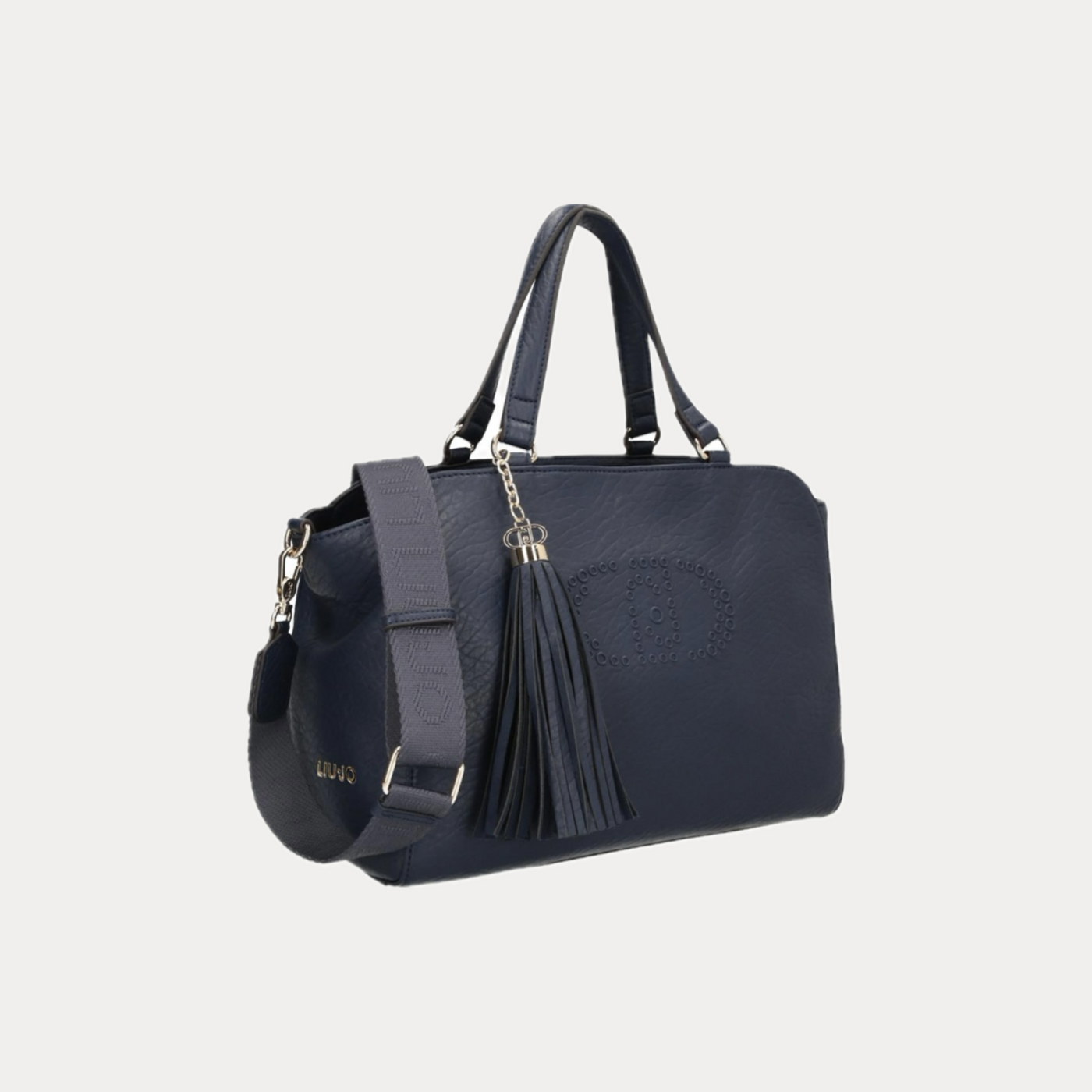 LIUJO - BORSA DONNA BLU A MANO CON TRACOLLA RIMOVIBILE
