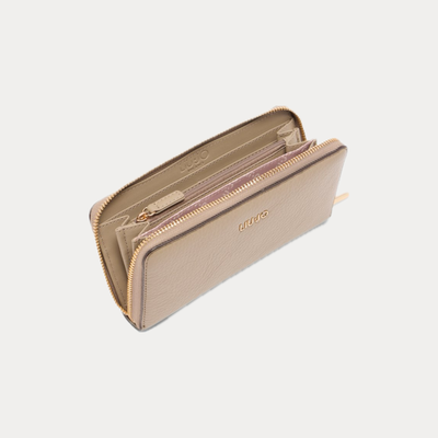 LIUJO - PORTAFOGLIO DONNA BEIGE ZIP AROUND