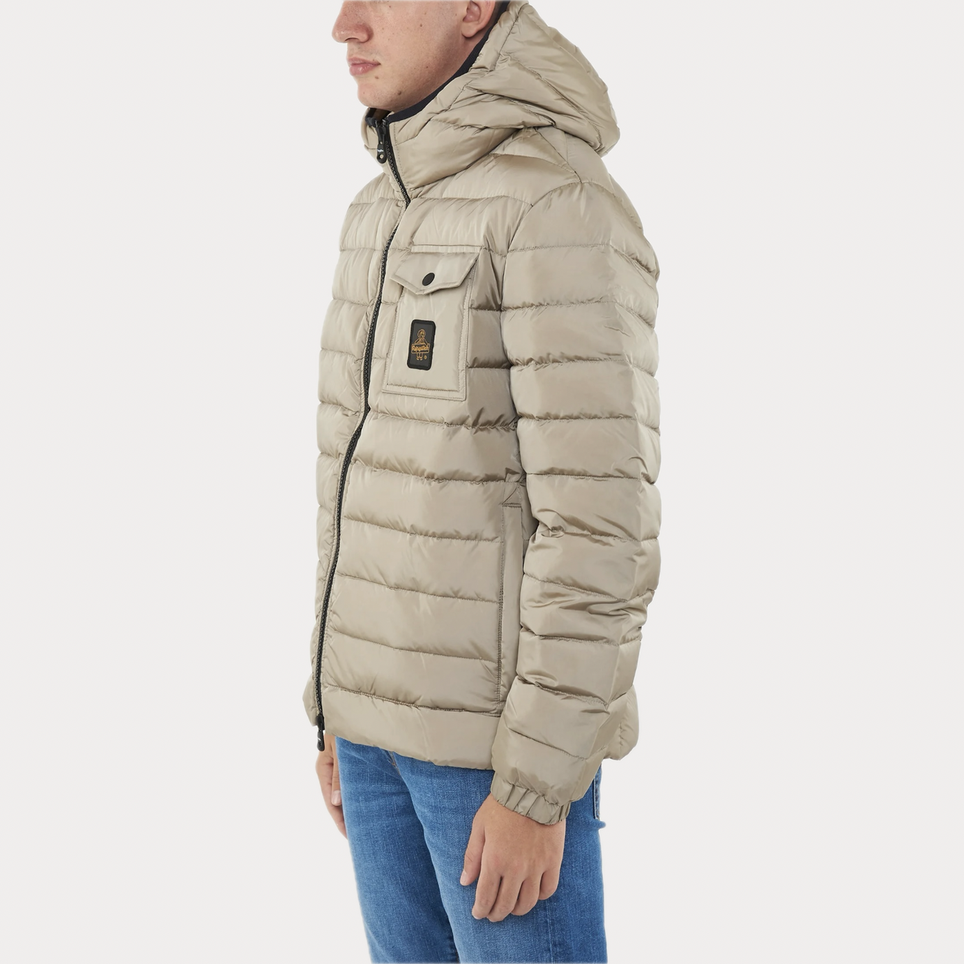 REFRIGIWEAR - PIUMINO UOMO TAUPE IN NYLON