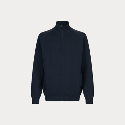 LIUJO - CARDIGAN UOMO BLU IN MISTO COTONE CON ZIP
