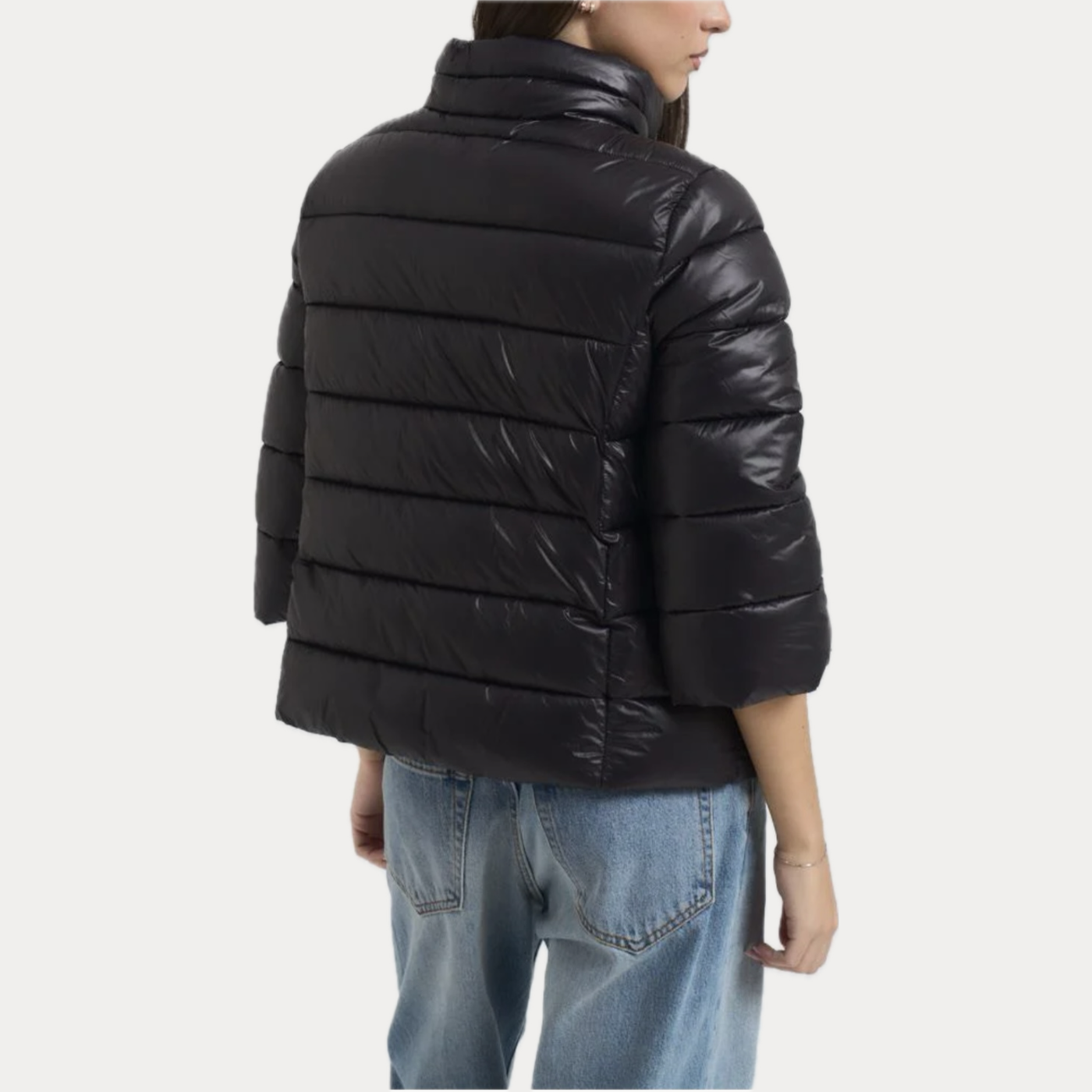 MARK UP - PIUMINO DONNA NERO CON MANICA 3/4