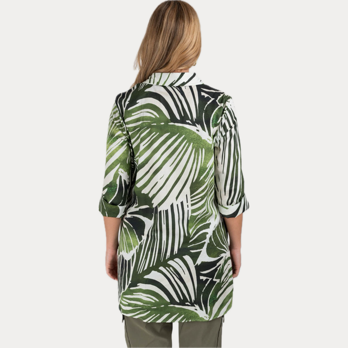 GAIA LIFE - CAMICIA DONNA IN COTONE FANTASIA