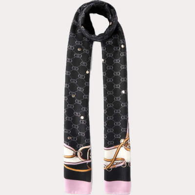 LIUJO - SCIARPA DONNA CON STAMPA GRAFICA E LOGO