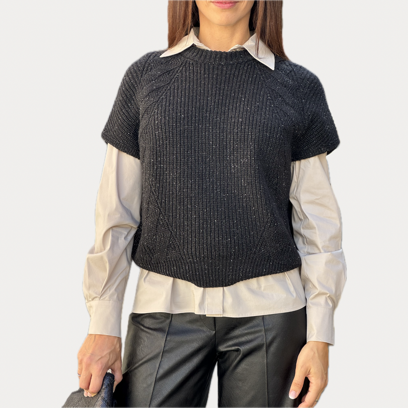 D.EXTERIOR - GILET IN LANA E CASHMERE