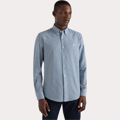 HARMONT & BLAINE - CAMICIA UOMO REGULAR BUTTON DOWN PIED DE POULE