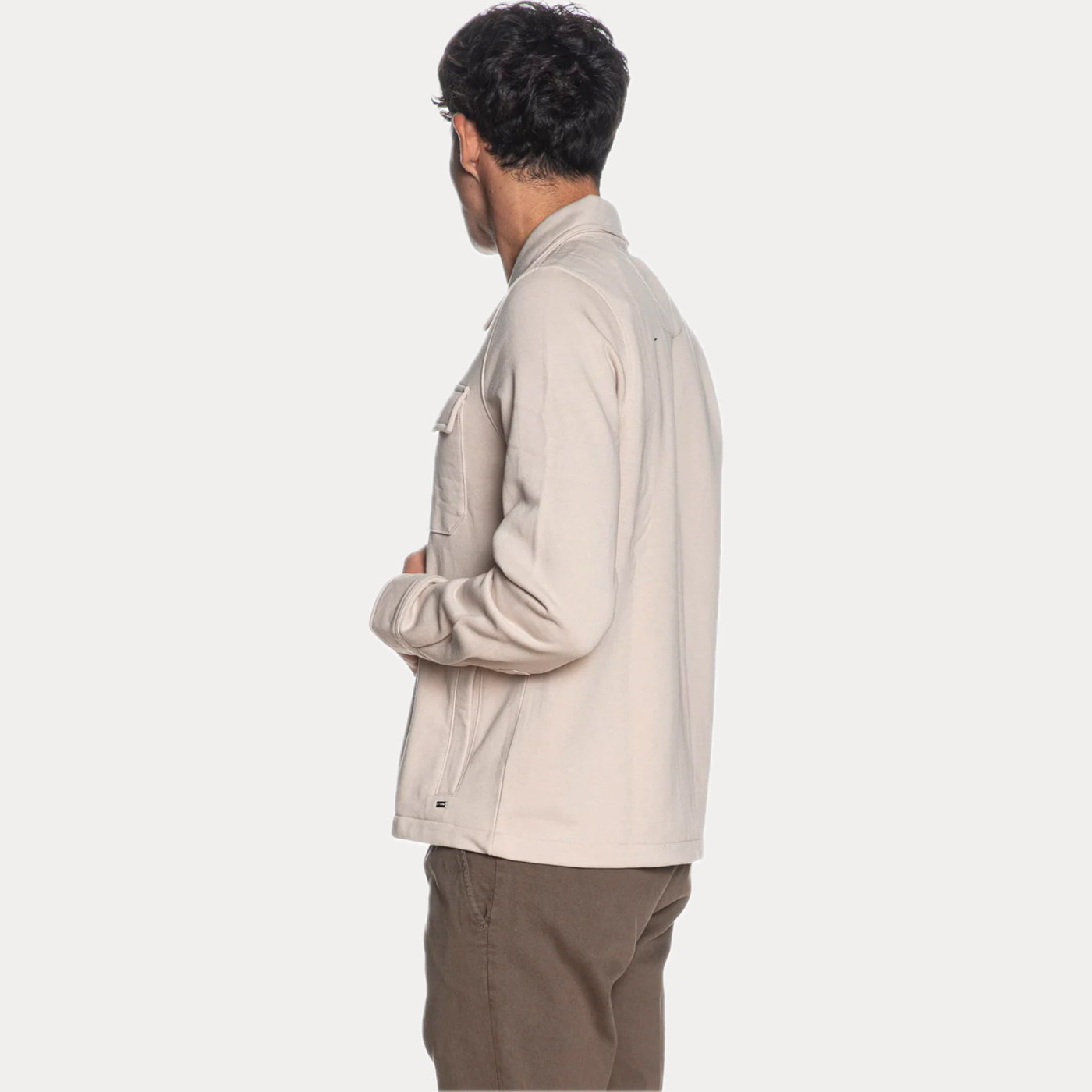 MARK UP - FELPA UOMO BEIGE CON TASCHE FRONTALI E ZIP