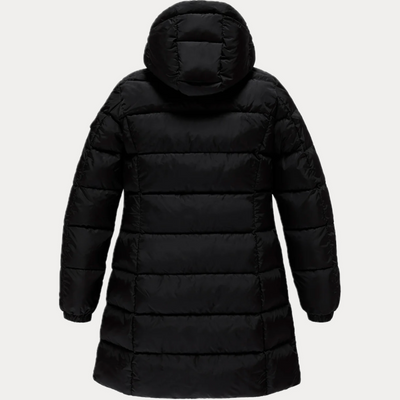 REFRIGWEAR - PIUMINO DONNA NERO 3/4 CON CAPPUCCIO