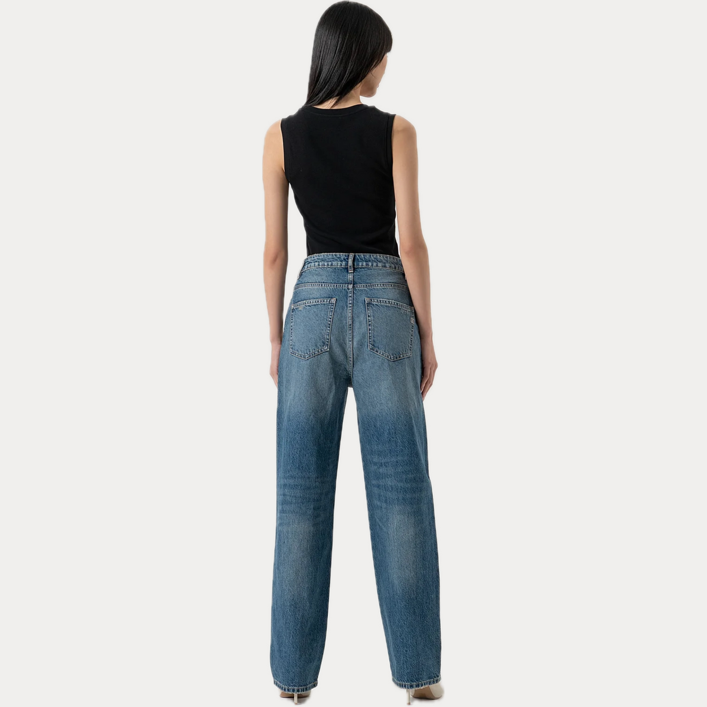 FRACOMINA - JEANS DONNA FLARE CON BORCHIE A STELLA