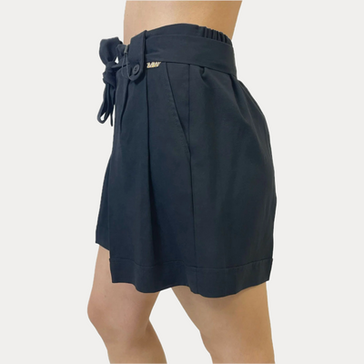 MARK UP - SHORTS DONNA NERO A FARFALLA