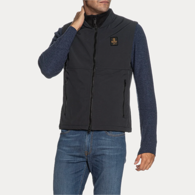 REFRIGIWEAR - SMANICATO UOMO BLU IN SOFTSHELL BI-STRETCH