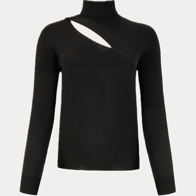 D.EXTERIOR - DOLCEVITA DONNA NERO CON CUT-OUT