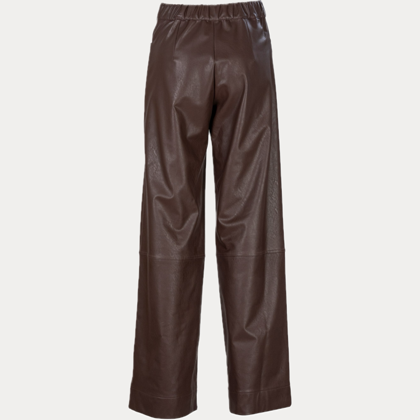 D.EXTERIOR - PANTALONE DONNA MORO ECOPELLE PALAZZO
