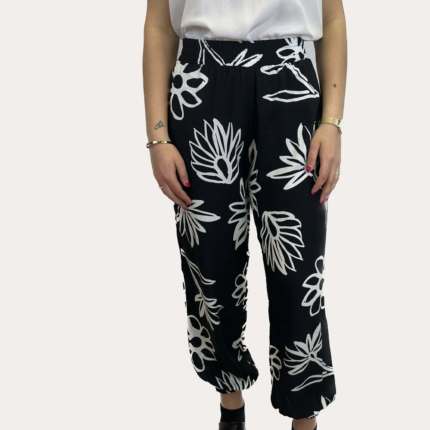 PAOLA TIENFORTI - Pantalone Donna con fiori