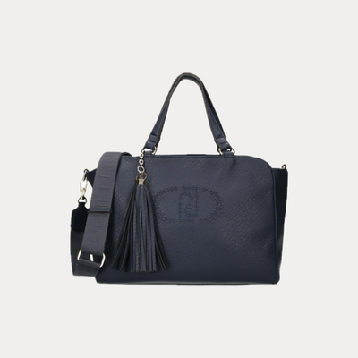 LIUJO - BORSA DONNA BLU A MANO CON TRACOLLA RIMOVIBILE
