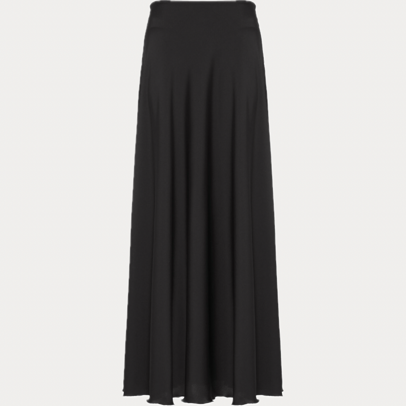 SO ALLURE - GONNA MAXI DONNA NERA IN RASO