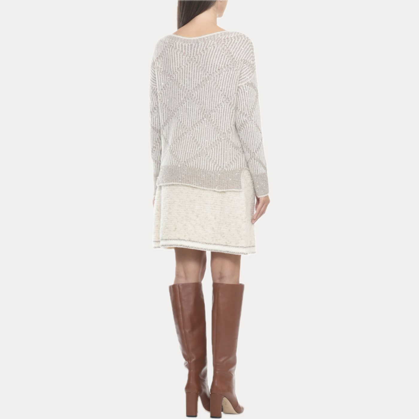 D.EXTERIOR - MAGLIA DONNA IN MISTO LANA E ALPACA